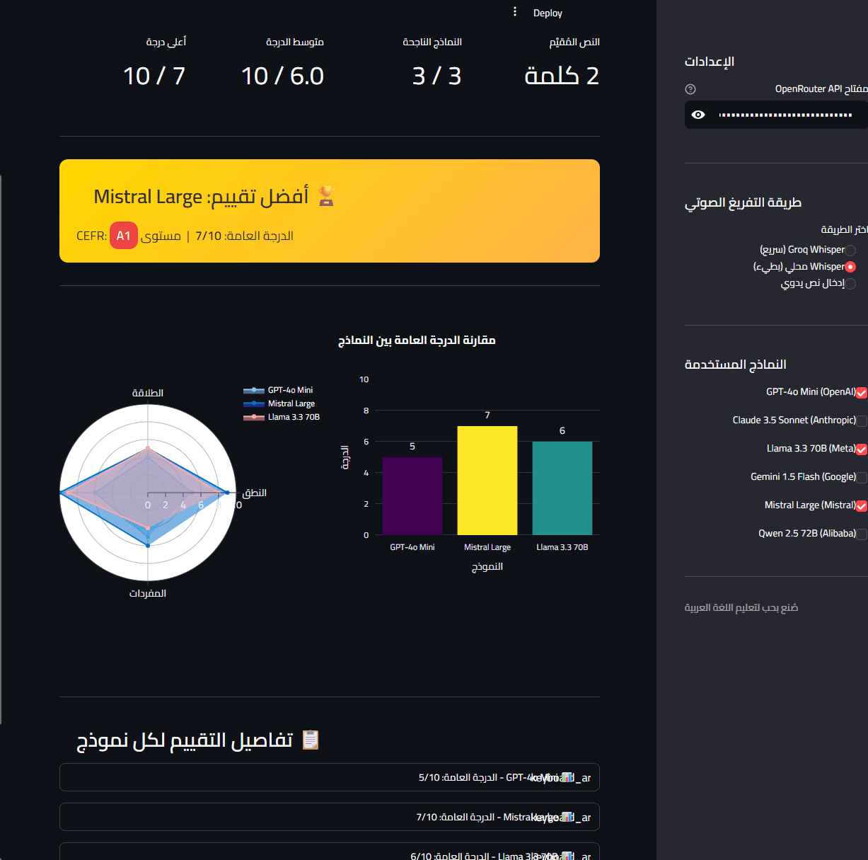 Arabic Speech Assessment using LLMs preview